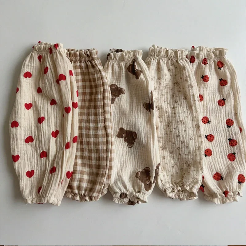 Baby Clothing Organic - Pantalones de Muselina Suave, Pantalones Capri