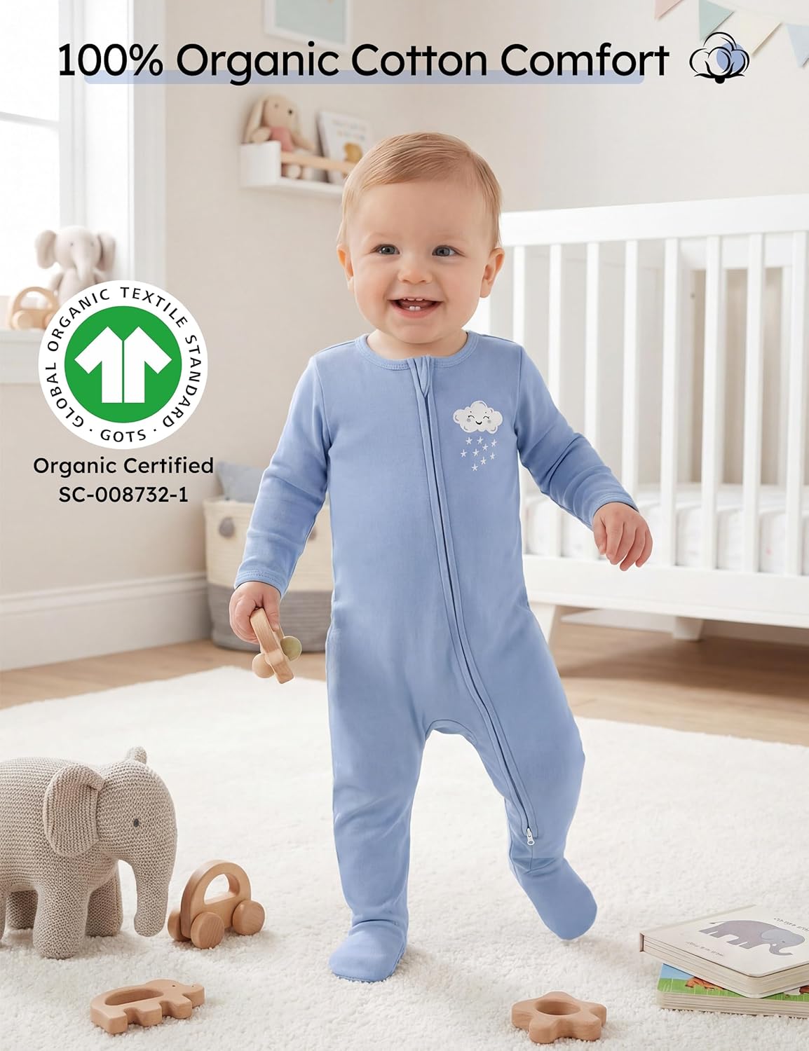 Pijamas para Bebé 100% Algodón - Baby Clothing Organic reseña y precio