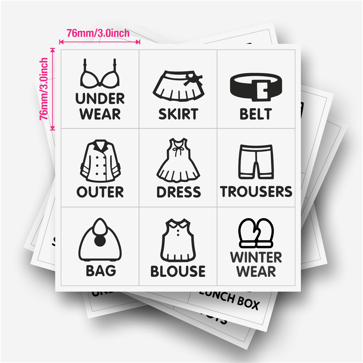 9 etiquetas/hoja, etiquetas or - Baby Clothing Usa reseña y precio